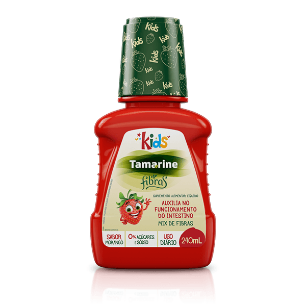 Mix de Fibras Tamarine Fibras Kids 240ml Sabor Morango Mix de Fibras Tamarine Fibras Kids 240ml Sabor Morango
